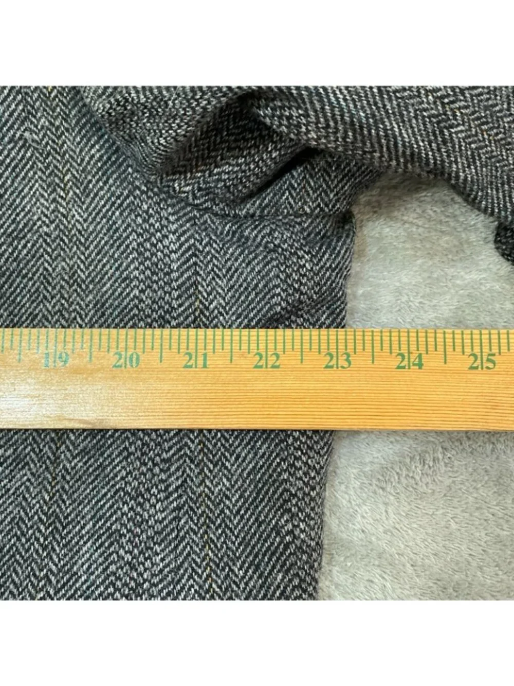 Vintage Chaps x Ralph Lauren Men's 44R Gray Blazer Wool Blend  C0894